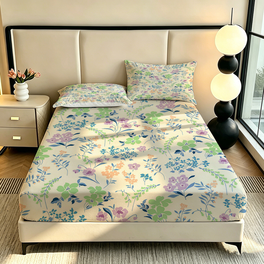 90G 3pcs Bedding Set 1 Fitted  - đánh giá và giá Bed Sheet Microfiber