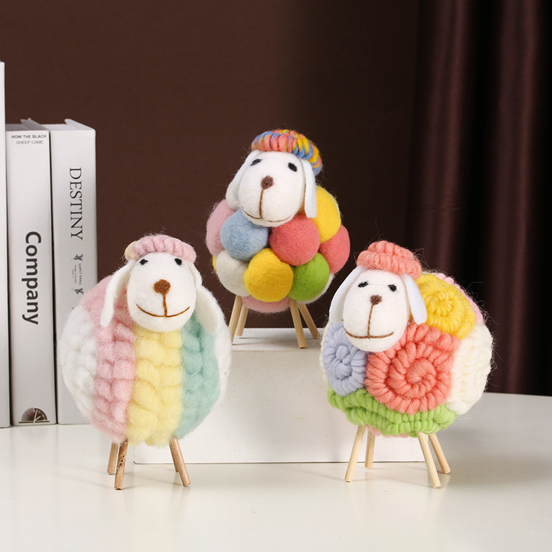 1PCS Lovely Felt Sheep Ornamen - đánh giá và giá Home Textiles China