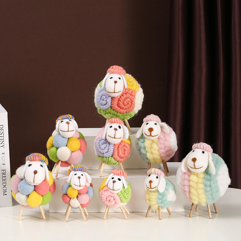 1PCS Lovely Felt Sheep Ornamen - đánh giá và giá Home Textiles China