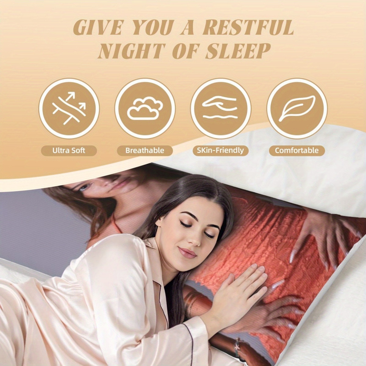 1 Custom Photo Body Pillowcase - đánh giá và giá Home Textiles & Decorations